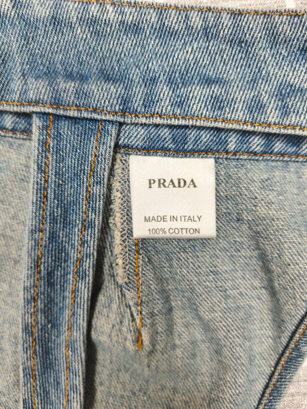 Prada denim crop top👧🏻💅🏻 - Picture 5 of 9